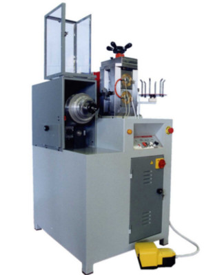 schiacciafilo Ø 120 con compensatore di tiro macchinario orafo 